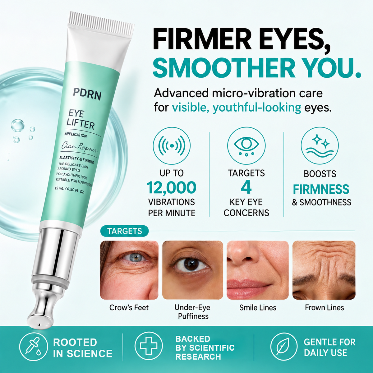 #1Viral PDRN Micro-Vibration Eye Applicator Cream