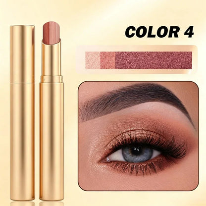 🎁🎉3-in-1 Eyeshadow Stick -Waterproof Long-Wear Shimmer Eye Make up