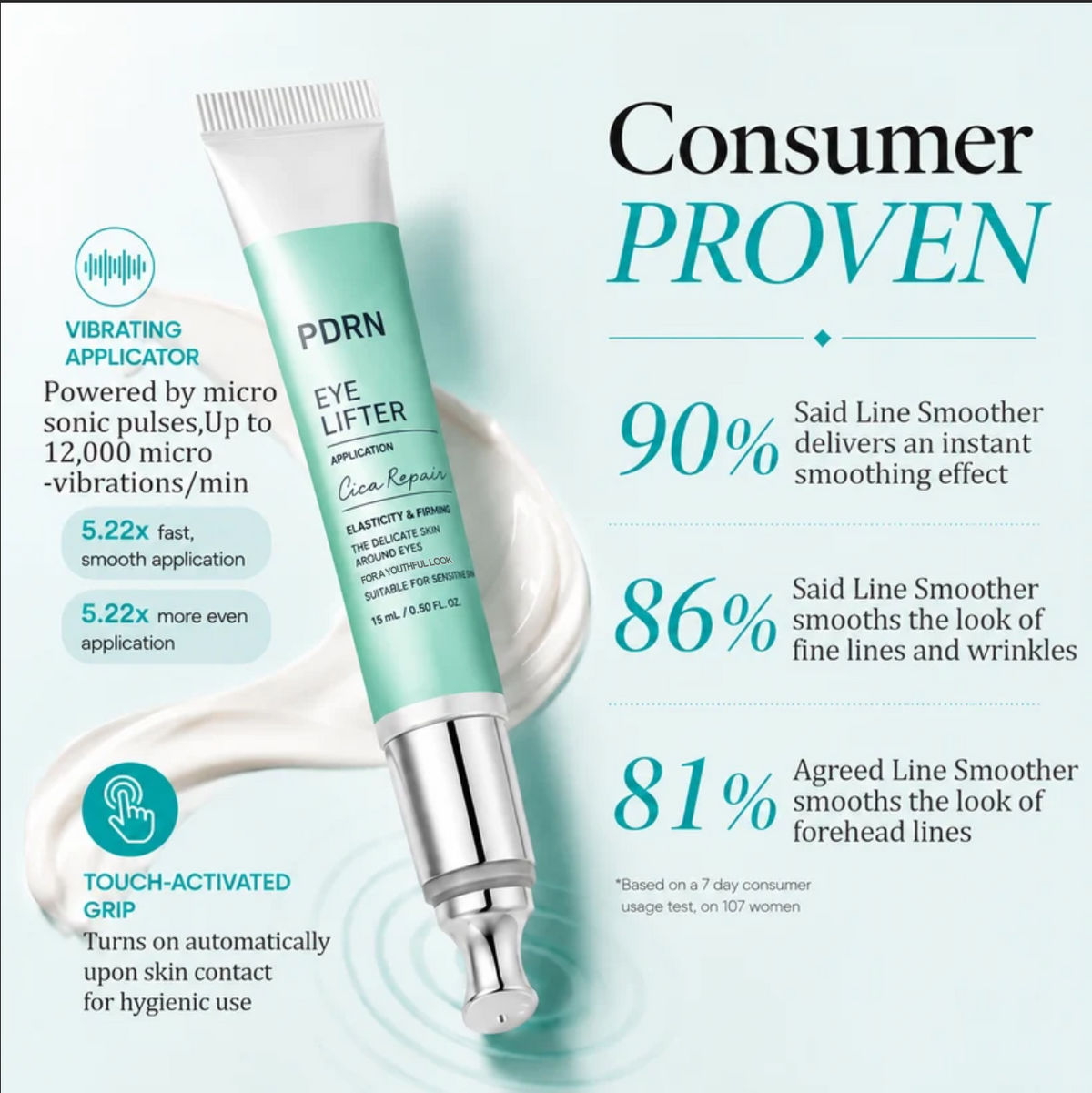 #1Viral PDRN Micro-Vibration Eye Applicator Cream
