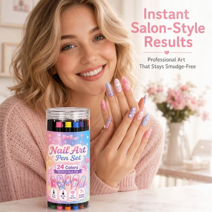 🌸Last Day Buy 2 Get 1 Free🌈12 Colors Dual Ended Nail Art Pens Set